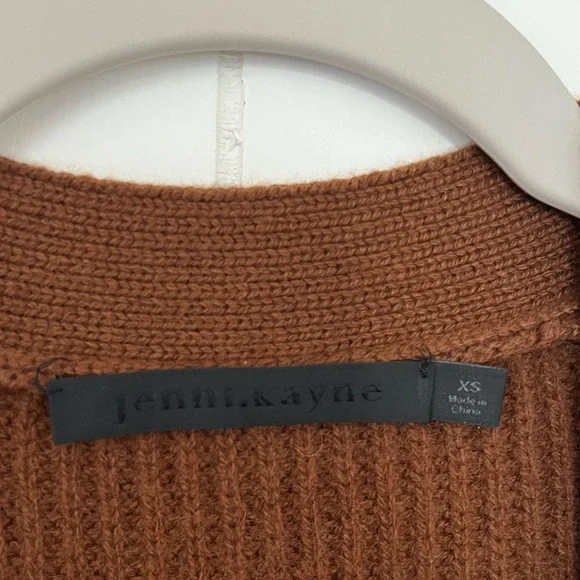 Jenni Kayne cashmere brown sweater size XS oversized - Picture 3 of 6